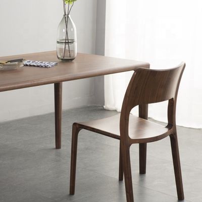 Luxus-Design Holz-Material-Sitz Einfache, prägnante Esszimmer Massivholz Esszimmer für bequeme Sitzgelegenheiten