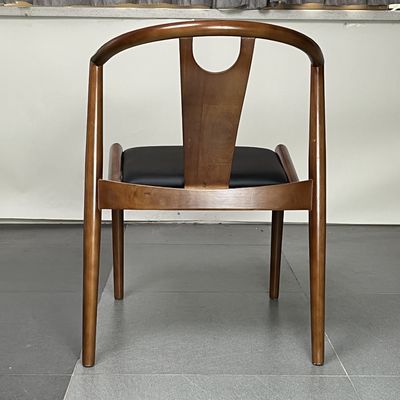 Japanischer Holz-Wingback-Stapel-Esstuhl mit verstellbarer Höhe und Anpassung