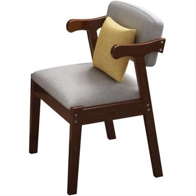 Postverpackung Sessel Massivholz Esszimmerstuhl mit Polsterkissen und antikem Design