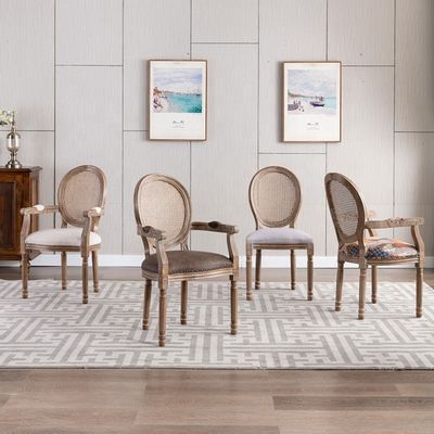 Holzarmstuhl in EUROPÄISCHEM Design für Vintage-Französisch Luxusessen