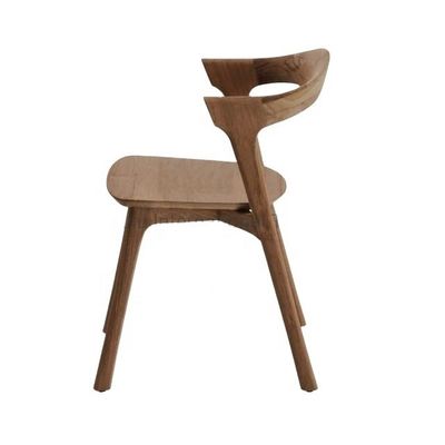 Solidwood Teak/Ash Hotel Bauernhaus Einfacher kreativer Esszessel im Freien