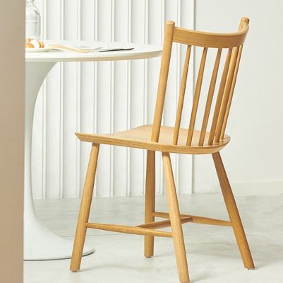 Moderne, langlebige Eichenholz-Tischstuhl aus massivem Holz für Hotel- und Restaurantmöbellösungen