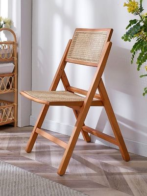 Postverpackung Langlebige klappbare Rattanstühle für Hochzeitsveranstaltungen und Esszimmermöbel