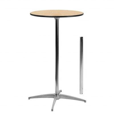 Maßgeschneiderte Farbe Holzquadrat Runder Tisch mit Metallrahmen für Restaurantcocktails im modernen, einfachen nordischen Design