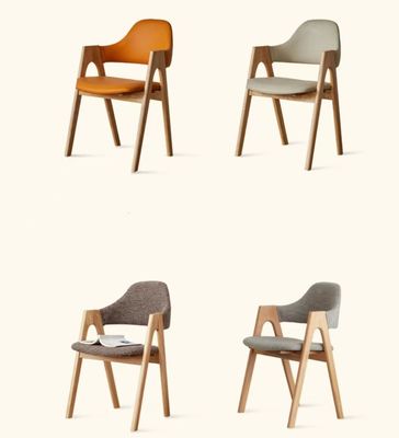 Wohnzimmermöbel Moderne Massivholz-Esstuhl mit Stoffkissen und kundenspezifischem Design