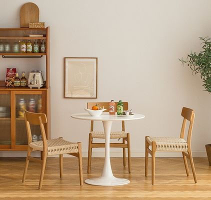 Moderne aus Massivholz gewebte Esszessel für Hotelrestaurant W50*D50*H77 cm Postverpackung Y