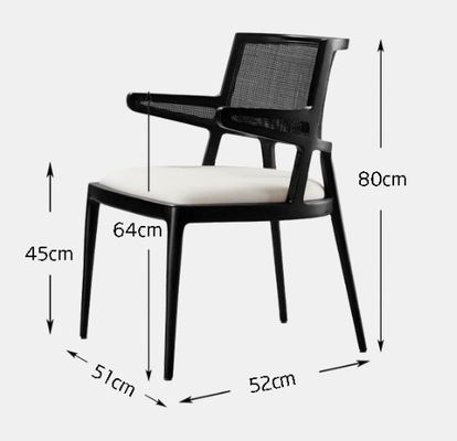 Esszimmermöbel Luxus Rattan Massivholz PU Leder Sitz Esszimmer für Restaurant mit und OEM-Service akzeptiert