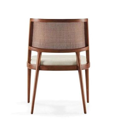 Esszimmermöbel Luxus Rattan Massivholz PU Leder Sitz Esszimmer für Restaurant mit und OEM-Service akzeptiert