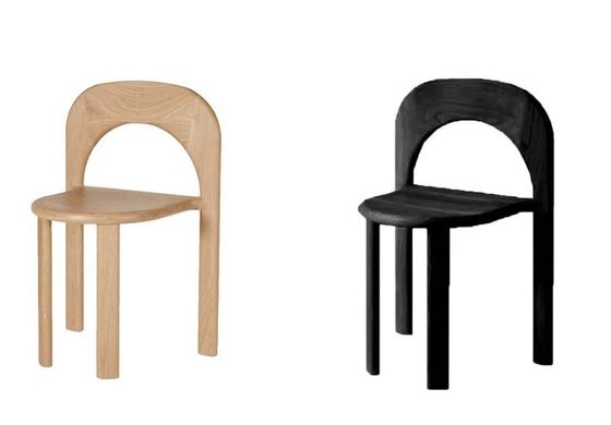 Nein, zusammengefalteter Speisesessel aus Naturholz