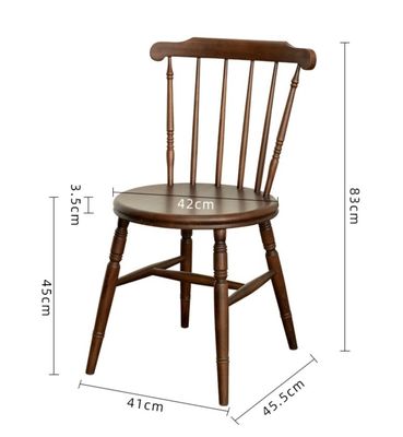 Restaurant Hotel Massivholzrahmen Windsor natürlicher Esszessel mit Lack