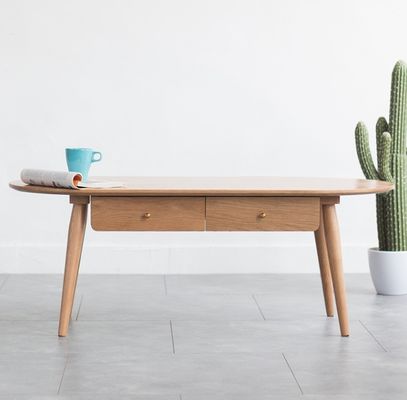 Moderne Wohnzimmermöbel aus Holz W120*D60*H45CM Kaffeetafel aus massivem Holz mit Postverpackung