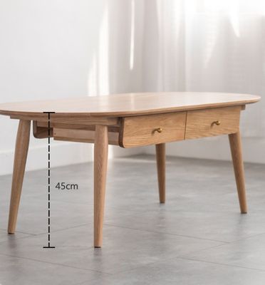 Moderne Wohnzimmermöbel aus Holz W120*D60*H45CM Kaffeetafel aus massivem Holz mit Postverpackung