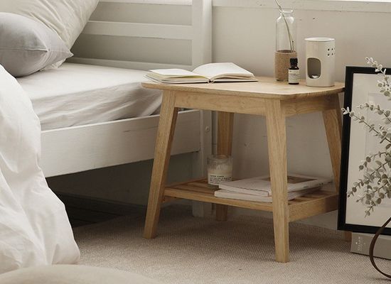 Maßgeschneiderte Designs Vintage Massivholz Quadrat End Kaffeetisch W50*D35*H42CM für Wohnzimmer