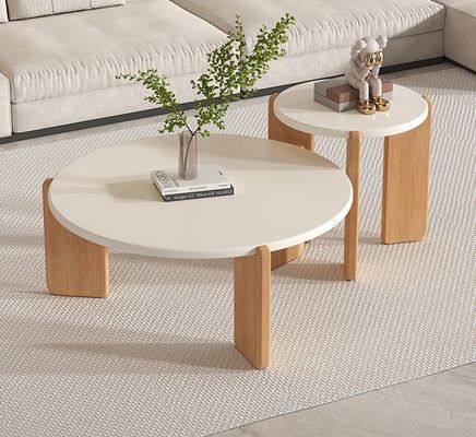OEM-Service akzeptiert Anpassen moderner Massivholz Tisch Runder Set Ende Kaffeetisch Wohnzimmer Möbel Holz Nebentisch