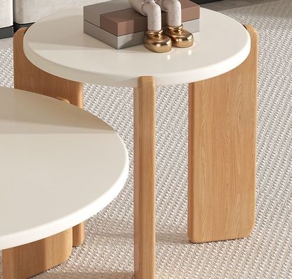 OEM-Service akzeptiert Anpassen moderner Massivholz Tisch Runder Set Ende Kaffeetisch Wohnzimmer Möbel Holz Nebentisch