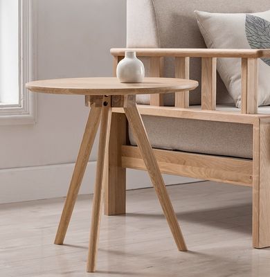 Modernes Design rundes Kaffeetisch aus massivem Holz für das Wohnzimmer W32/40/50*D32/40/50*H30/40/51CM