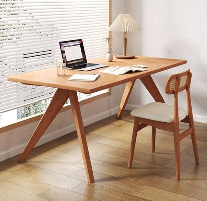Nordic Direct Home Möbel Massivholz rechteckiger Esstisch für funktionelle Speisefläche