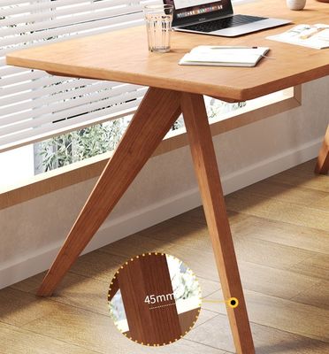 Nordic Direct Home Möbel Massivholz rechteckiger Esstisch für funktionelle Speisefläche
