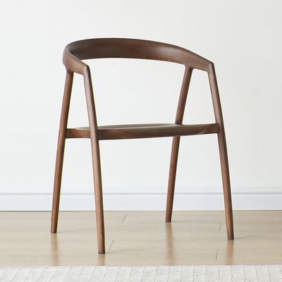 Postverpackung Esszessel Design für Restaurant Hotel Möbel Massivholz Moderne Walnuss Farbe Größe W57*D53*H77CM