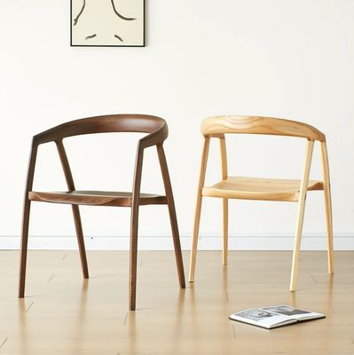 Postverpackung Esszessel Design für Restaurant Hotel Möbel Massivholz Moderne Walnuss Farbe Größe W57*D53*H77CM