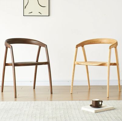 Postverpackung Esszessel Design für Restaurant Hotel Möbel Massivholz Moderne Walnuss Farbe Größe W57*D53*H77CM