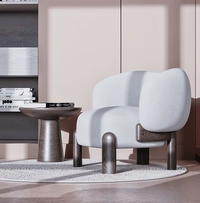 OEM-Service Akzeptiert Freizeitstuhl Nordic Lounge Holzsofa Stuhl mit Kissen