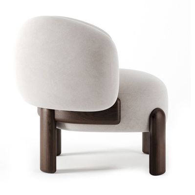 OEM-Service Akzeptiert Freizeitstuhl Nordic Lounge Holzsofa Stuhl mit Kissen