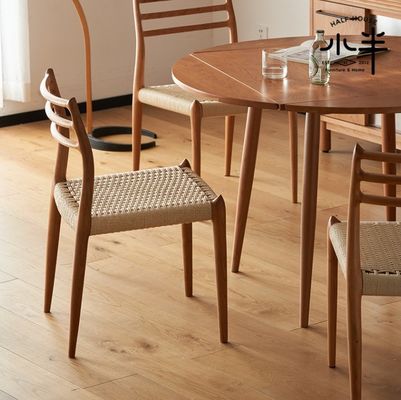 Modernes Design Massivholz Esszimmerstuhl mit Gewebe Papier Schnur und Nitrolacquer Finish in Ihrem Budget