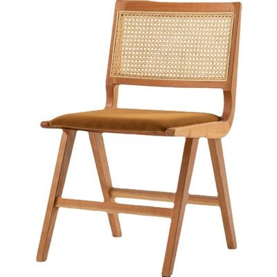 Massivholz- und Rattan-Escharmsessel Modernes Design für Gewerbemöbel