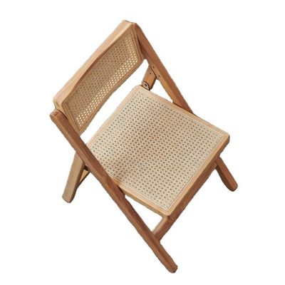 Rattan-Sitz und Rücken Holzstuhl für modernes Essen in individuellen Farben