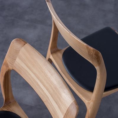 Nordic Stackable Holz Esszessel für Hotel Restaurant Allgemeine Wohnmöbel Postverpackung