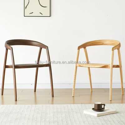 Zuhause Möbel Luxus moderner Esszimmerstuhl mit Massivholzrahmen und Einzelsitzer