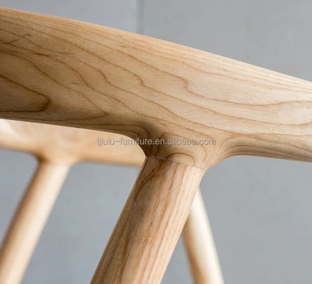 Zuhause Möbel Luxus moderner Esszimmerstuhl mit Massivholzrahmen und Einzelsitzer