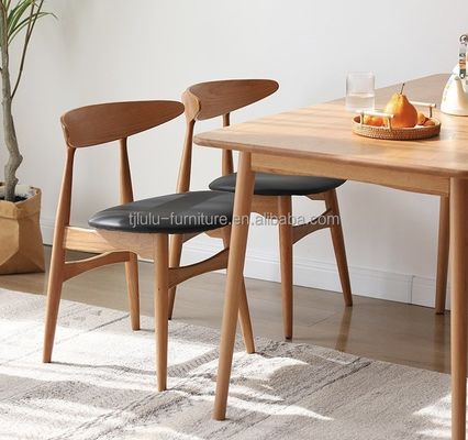 Maßgeschneiderte Farben Massivholz runden Rücken Nordic Esszessel für Hotel Restaurant Bankett und Zuhause im modernen klassischen Stil