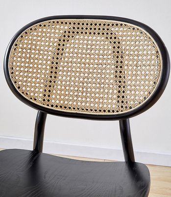 Moderne Design Ash Holzrahmen Rattan Esszessel für Restaurantmöbel