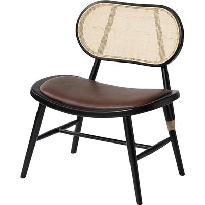 Moderner Massivholz-Rattan-Esstuhl japanischer Stil für moderne Innenräume und Restaurants