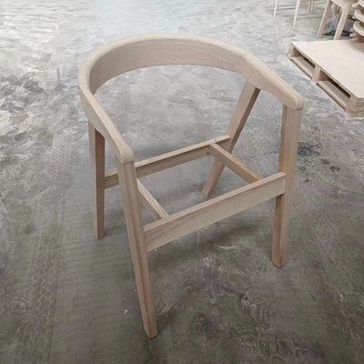 Möbel für Restaurants Holz Esszessel Nordischer Stil PU / Stoff Leder Polster Modernes Holzstuhl für Restaurant