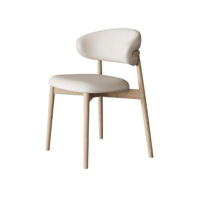 Moderne Massivholz-PU-Esszimmerstuhl für Nordische Restaurants und Cafés 2023 Design Stil Moderne Postverpackung N