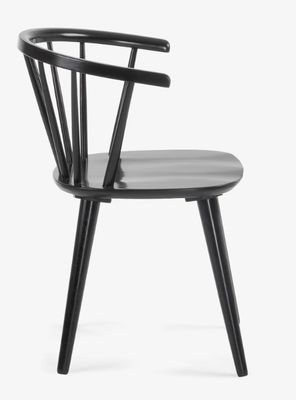 Moderne Holzmassivholz Speisestuhl Windsor Stuhl W35*D37*H77CM zur Optimierung des Speiseplatzes