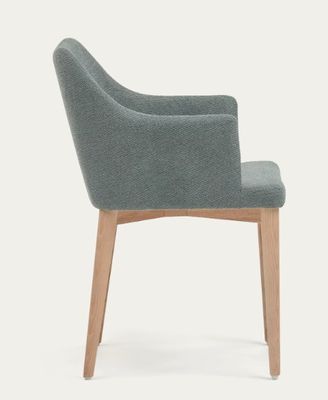 Möbel für Hotels und Restaurants Natürliche Farbe Polster aus Massivholz Esstühle