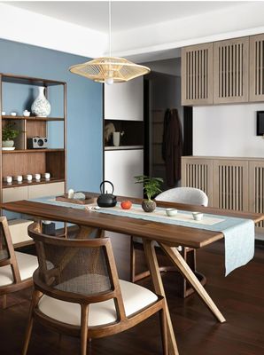 Ashwood Frame Nordic Design Moderne Massivholz PU Leder Rattan Esszimmer Restaurant Stuhl 2023 für Cafés und Restaurants