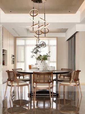 Ashwood Frame Nordic Design Moderne Massivholz PU Leder Rattan Esszimmer Restaurant Stuhl 2023 für Cafés und Restaurants