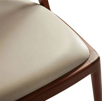 Ashwood Frame Nordic Design Moderne Massivholz PU Leder Rattan Esszimmer Restaurant Stuhl 2023 für Cafés und Restaurants