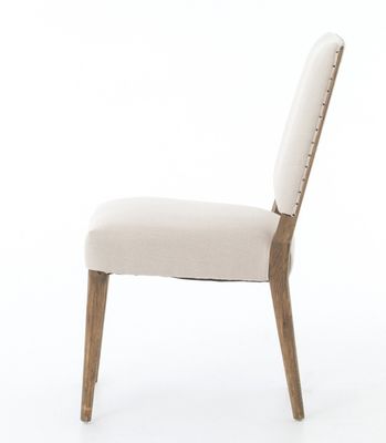 Restaurant Hotel Massivholz Esszessel mit Nitrolacquer-Finixierung und modernem Stoffpolster