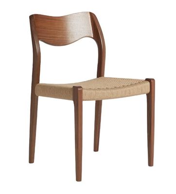 Wohnzimmermöbel Handgewebter Schnur Esszessel in Walnussfarbe mit Massivholzrahmen