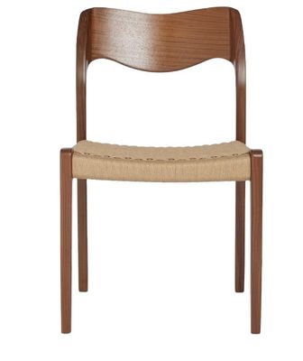 Wohnzimmermöbel Handgewebter Schnur Esszessel in Walnussfarbe mit Massivholzrahmen