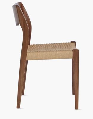 Wohnzimmermöbel Handgewebter Schnur Esszessel in Walnussfarbe mit Massivholzrahmen