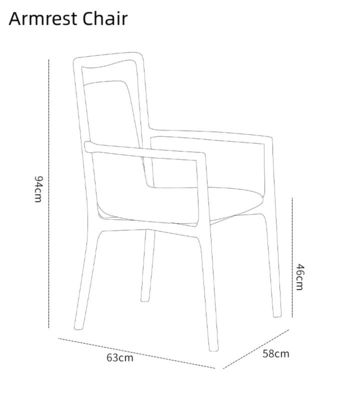 Zuhause Möbel Allgemein italienisches Design Moderne Massivholz PU Leder Esszimmer Restaurant Stuhl mit Armlehne