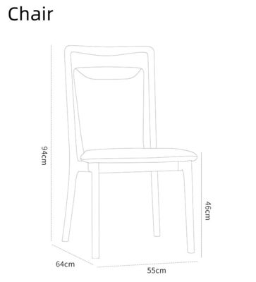 Wohnzimmer Möbel im modernen nordischen Stil Restaurant Esszimmer Holz Esszessel mit Nitrolacquer-Ausführung