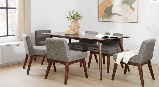 Postverpackung Nordic Moderne Holzstruktur Stoff Esszessel Für Restaurant Hotel Gummi Holzrahmen